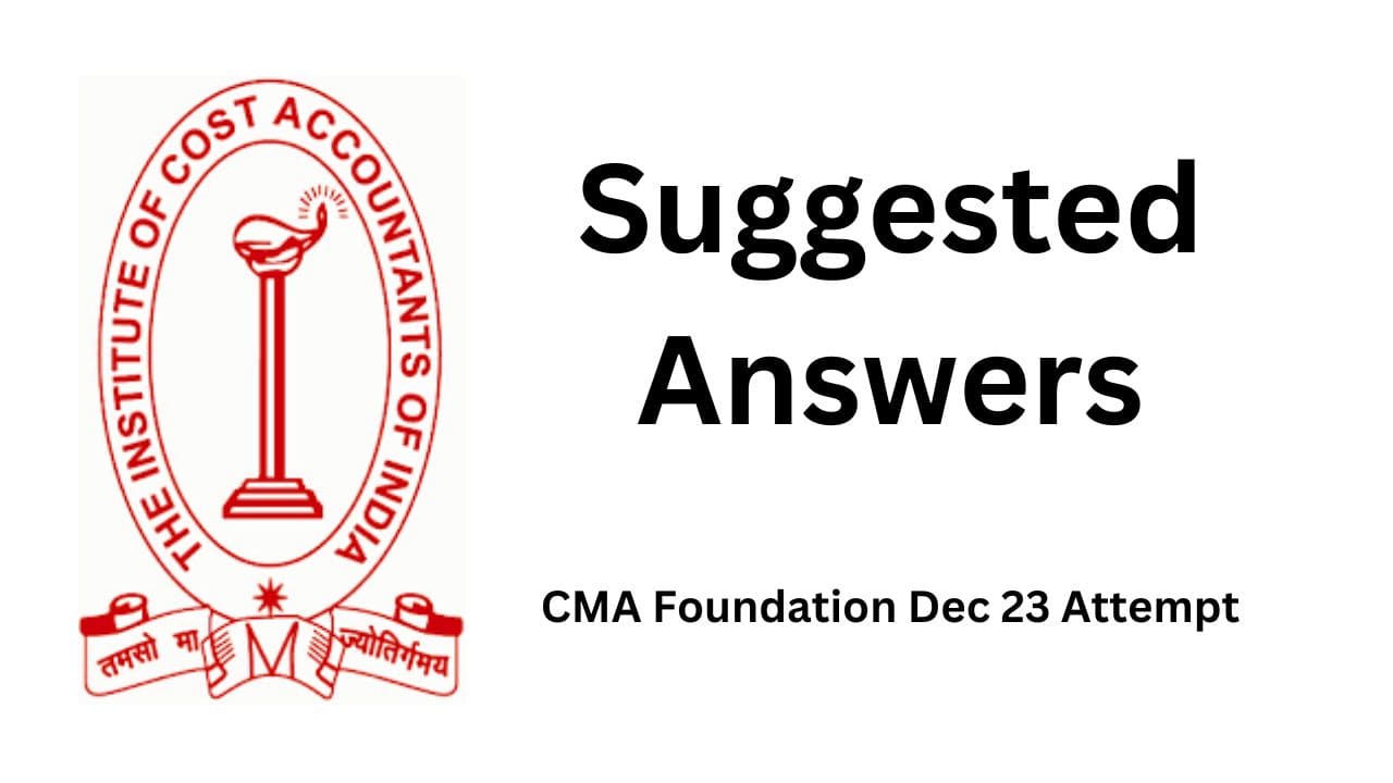 CMA Foundation Answer Key