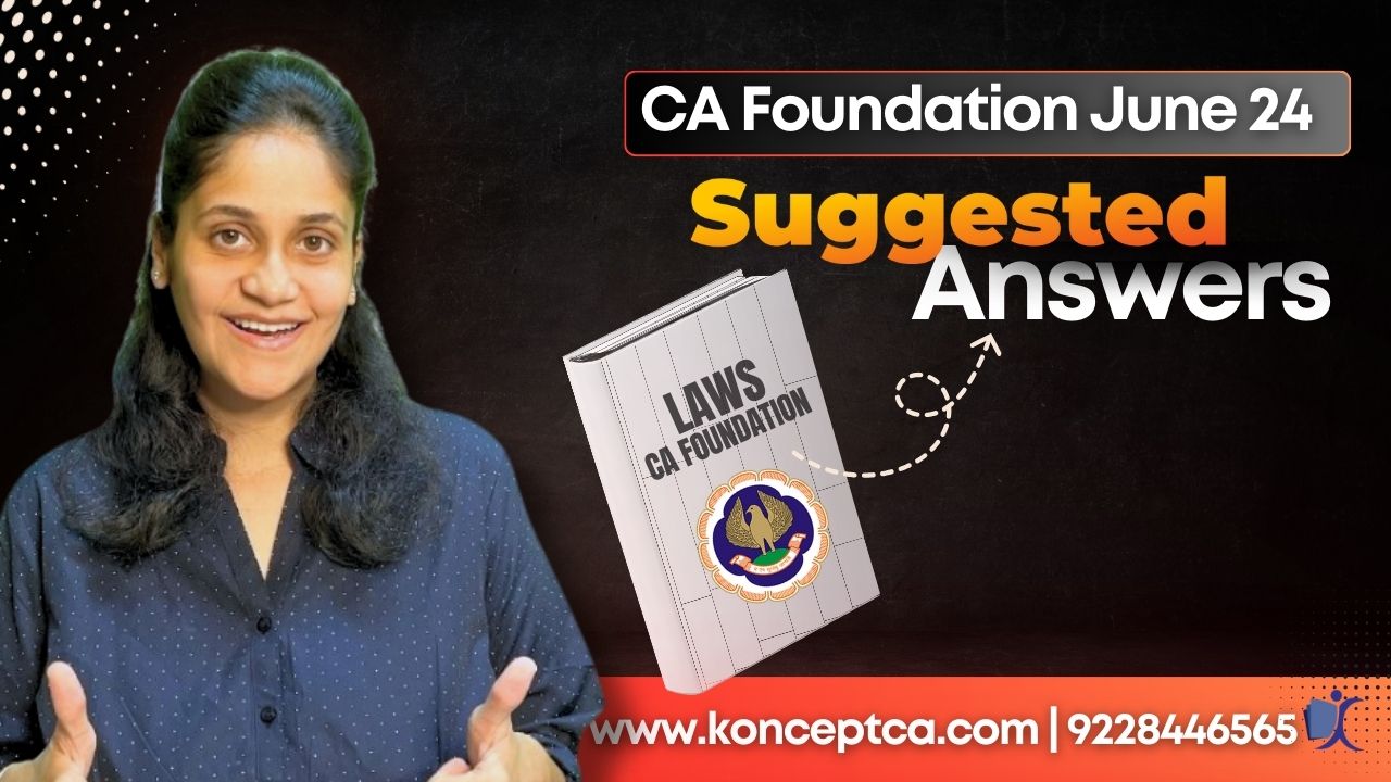 CA Foundation Question Paper with Solution June 2024 - Business Laws