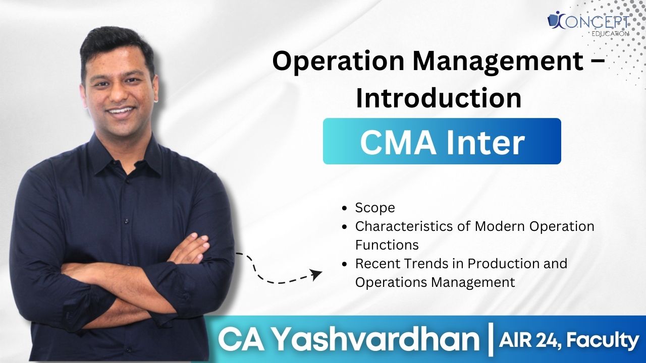 Operation Management – Introduction | CMA Inter Syllabus