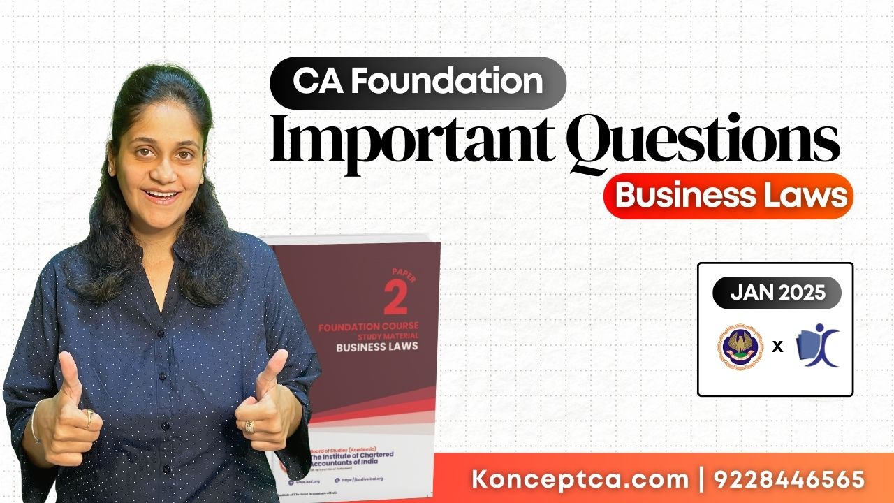 CA Foundation Law Important Questions