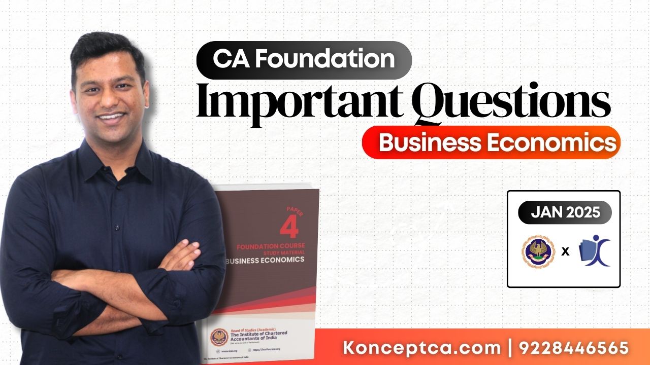 CA Foundation Business Economics Important Question